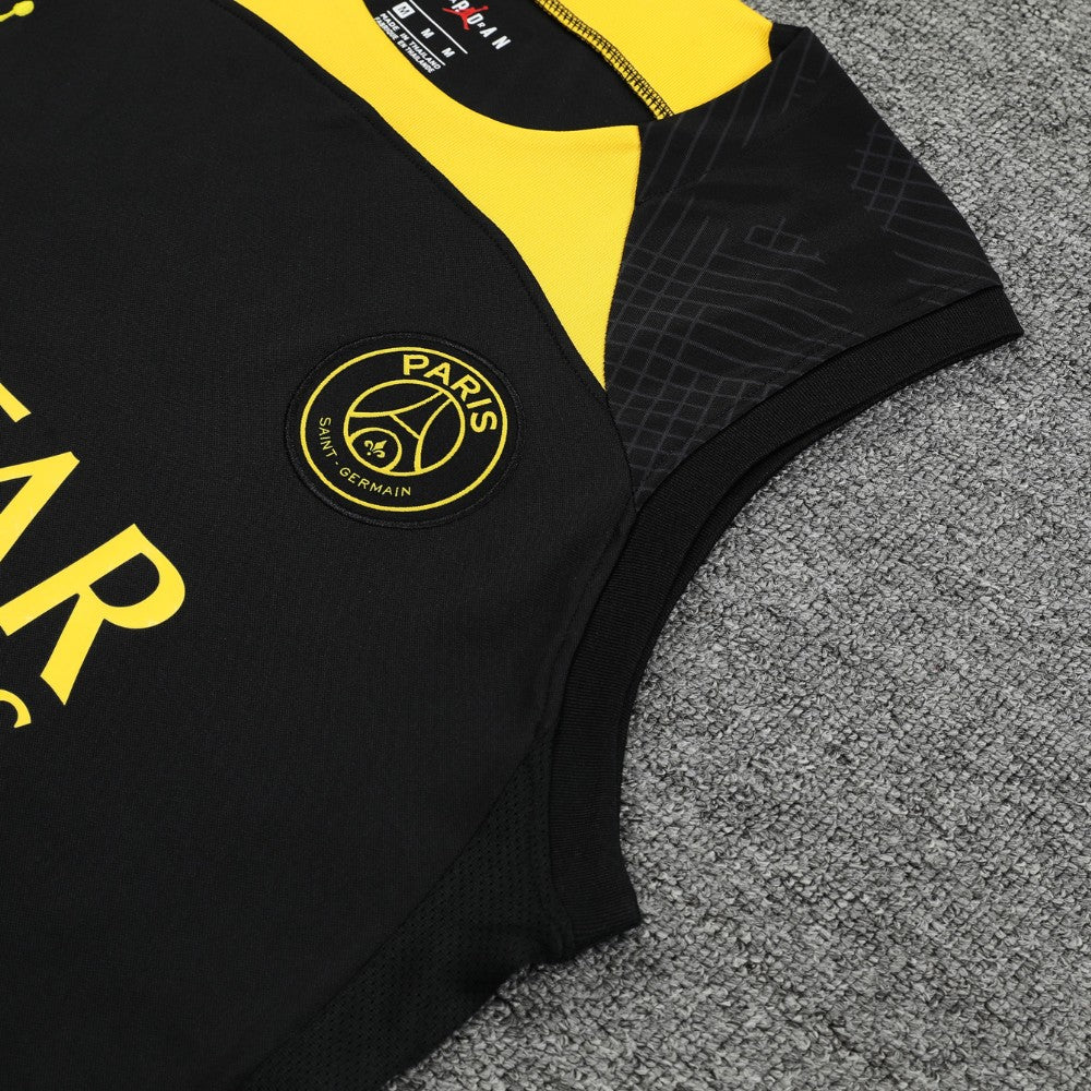 Ensemble Débardeur PSG Noir & Jaune 23/24
