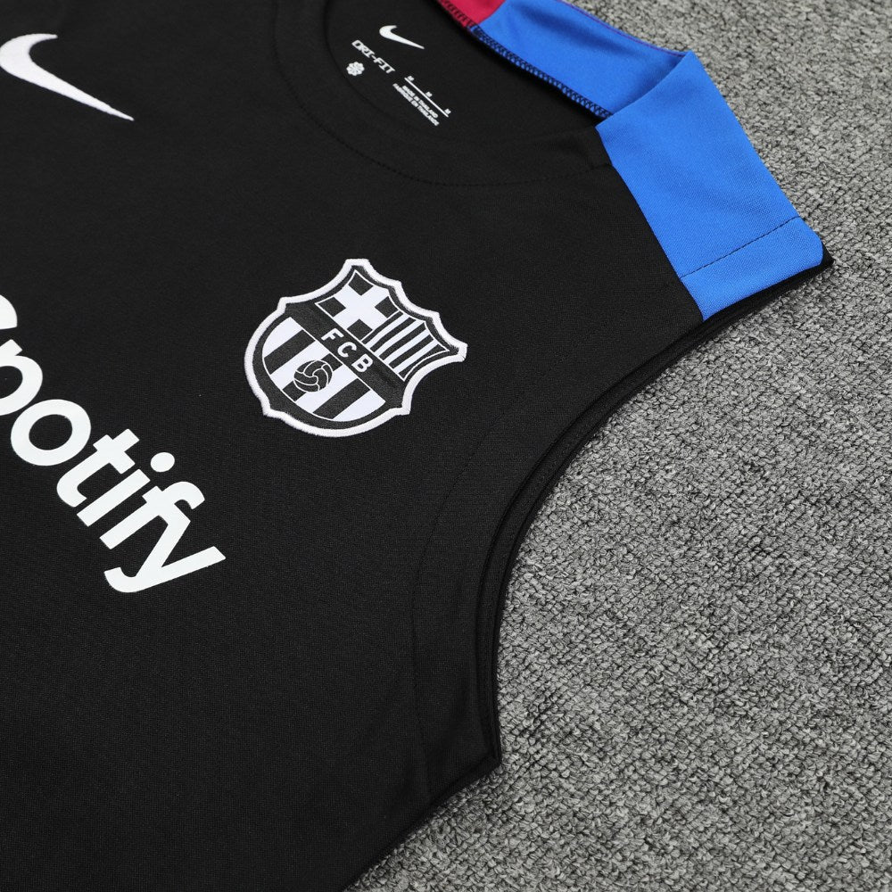 Ensemble Débardeur FC Barcelone Noir 24/25