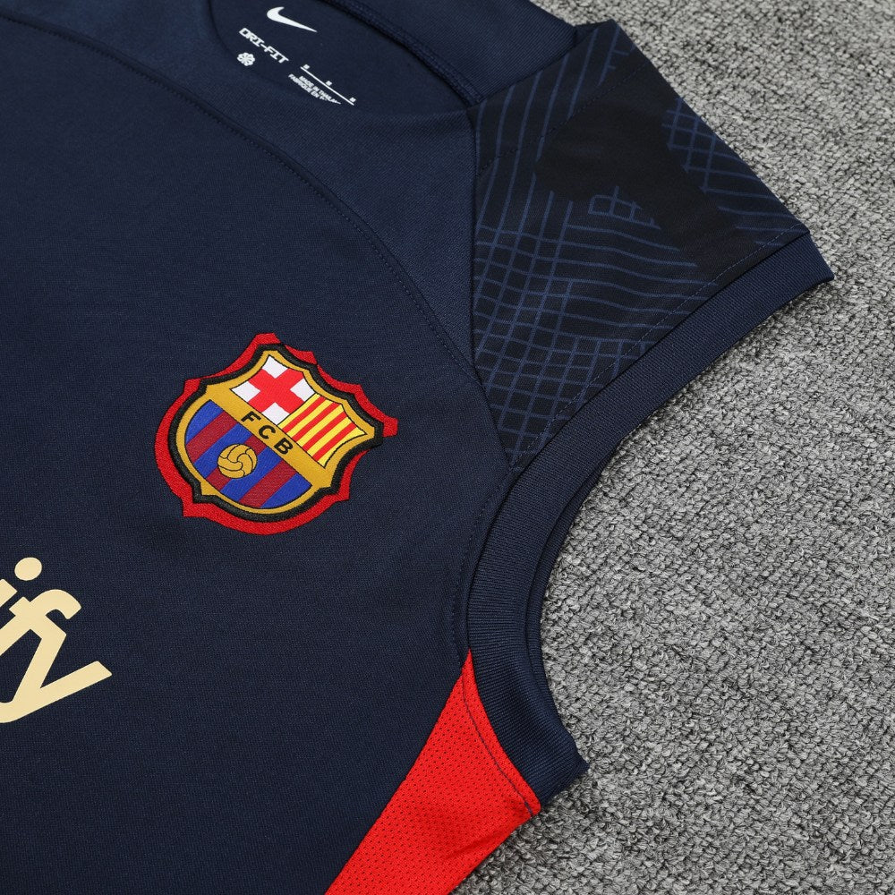 Ensemble Débardeur FC Barcelone Bleu Marine 22/23