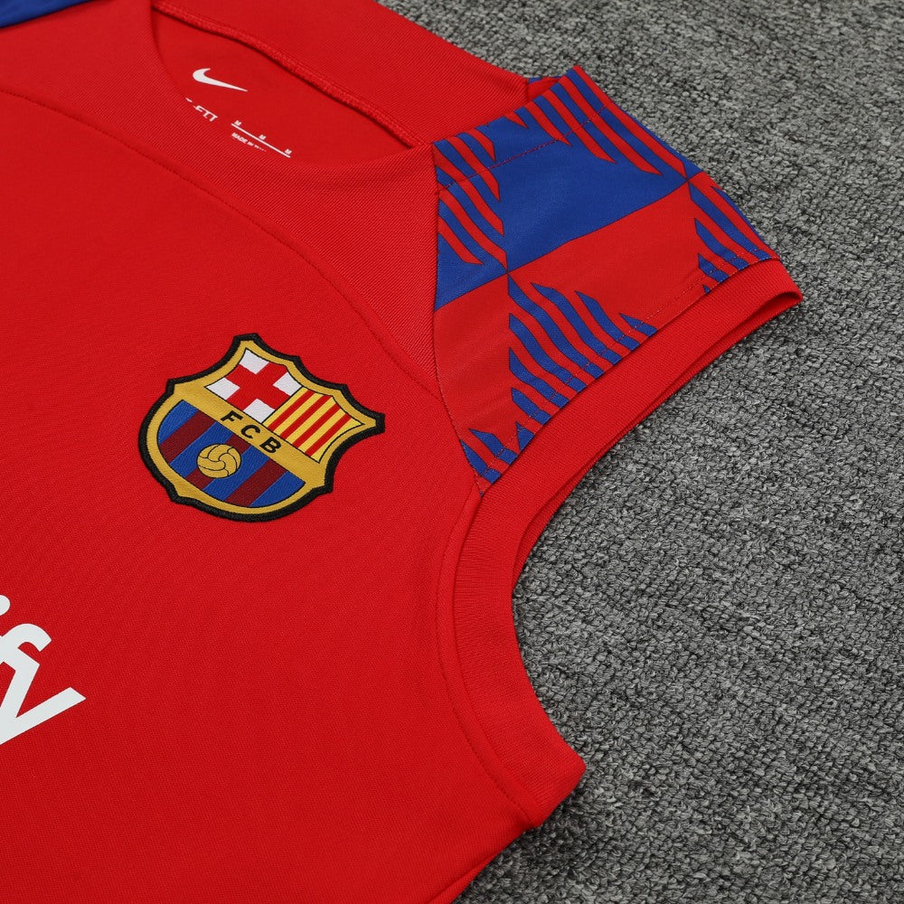 Ensemble Débardeur FC Barcelone Concept Rouge 23/24