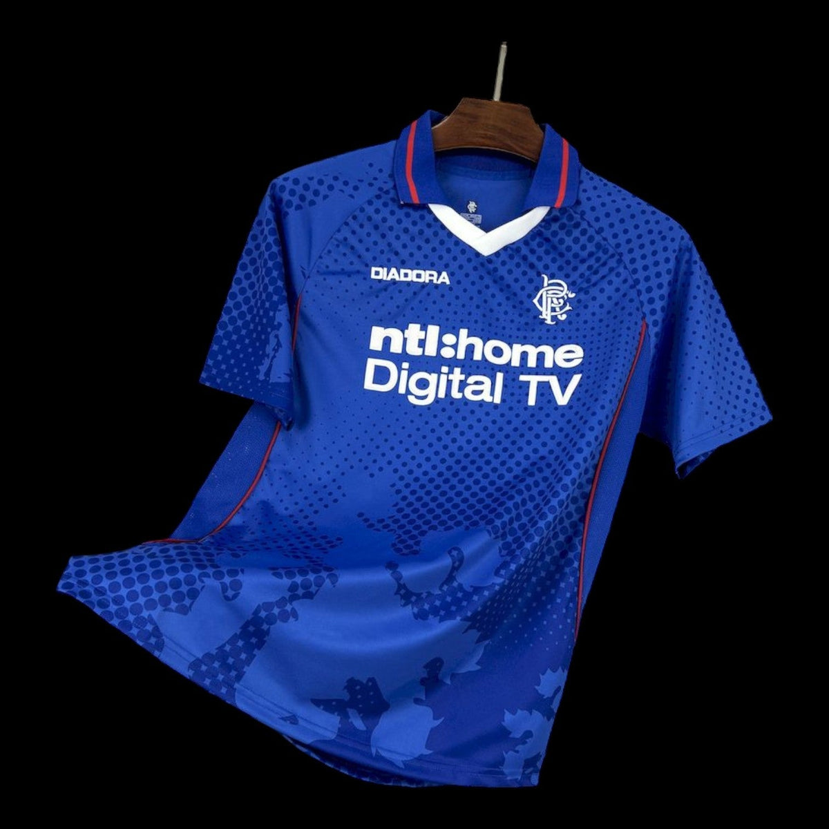 Maillot Rangers FC 02/03 version fan — vue face