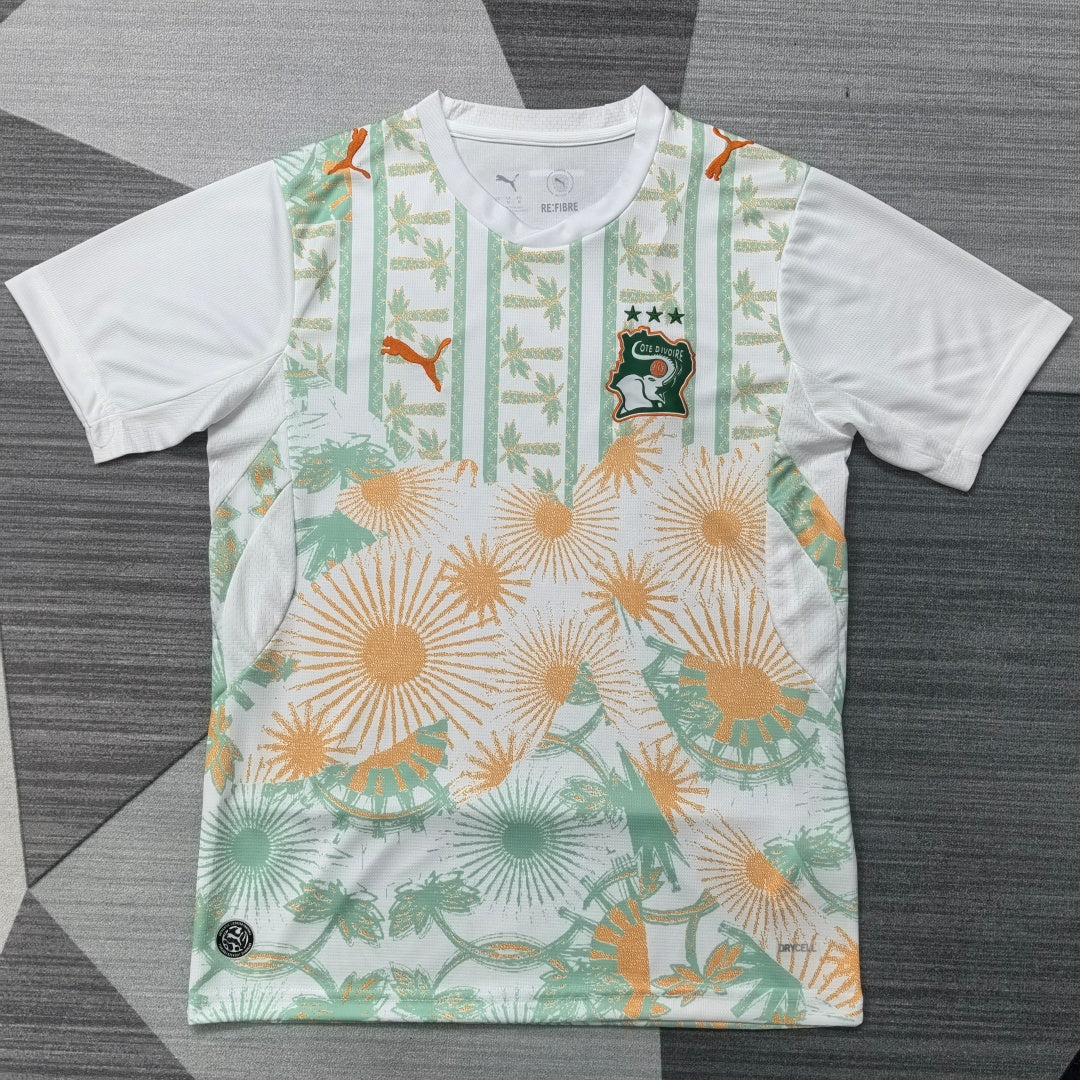 Maillot Côte d'Ivoire 2026 version fan — vue detail