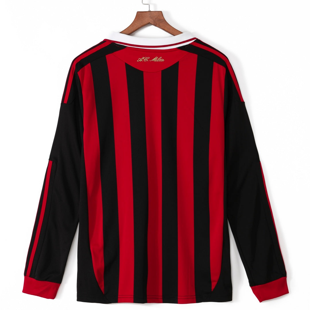 Maillot manches longues Milan AC 09/10 version fan — vue dos