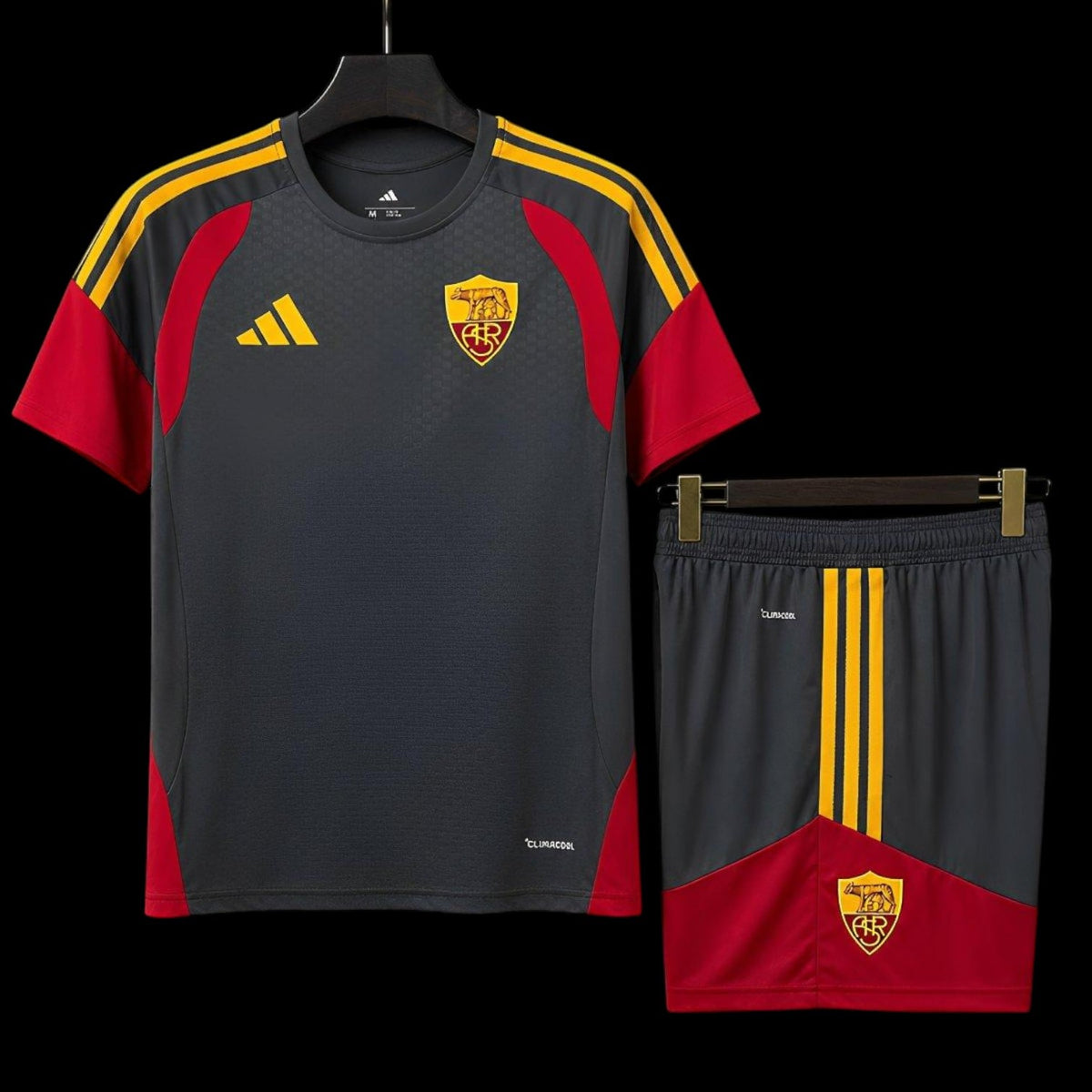 Maillot enfant AS Roma 25/26 version fan — vue face