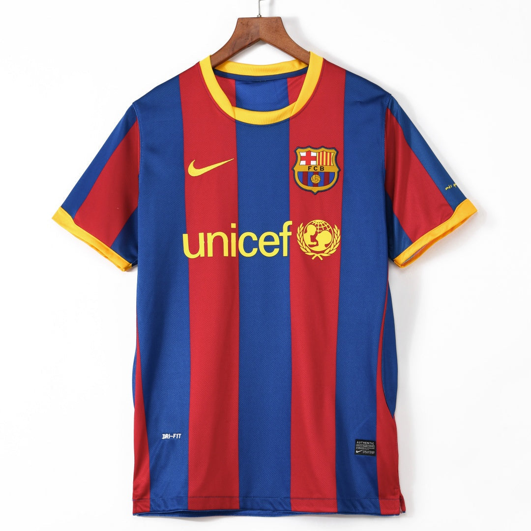 Maillot FC Barcelone 10/11 version fan — vue face