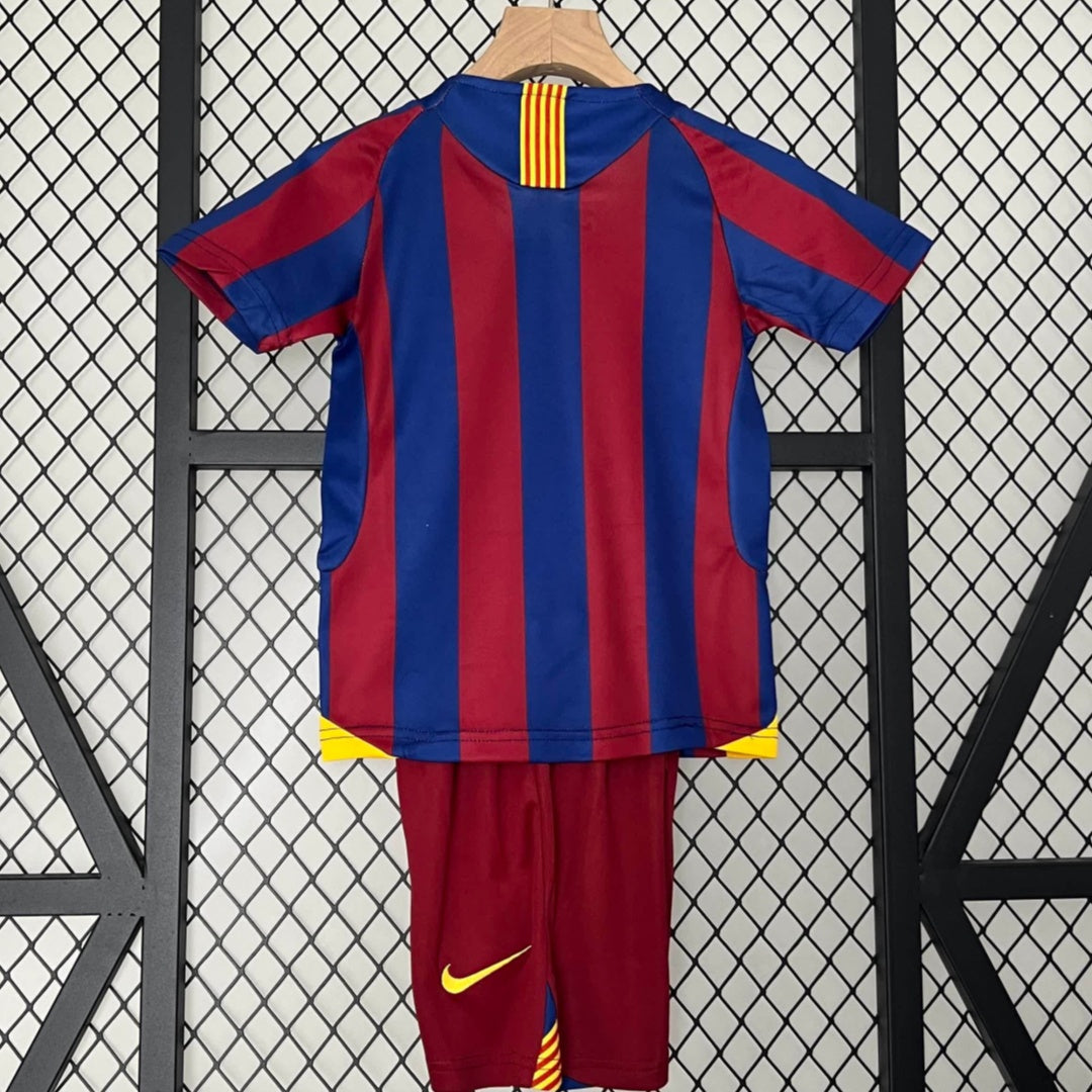 Ensemble enfant FC Barcelone 05/06 version fan — vue dos