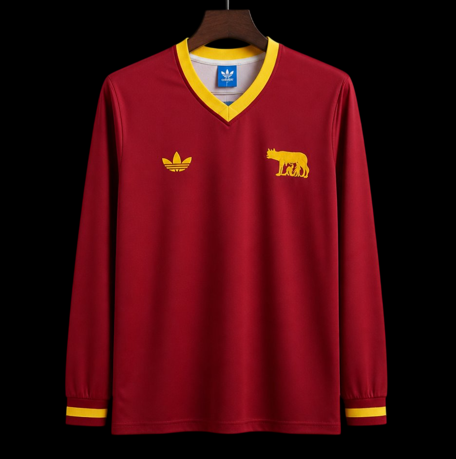 Maillot manches longues AS Roma 26/27 version fan — vue face