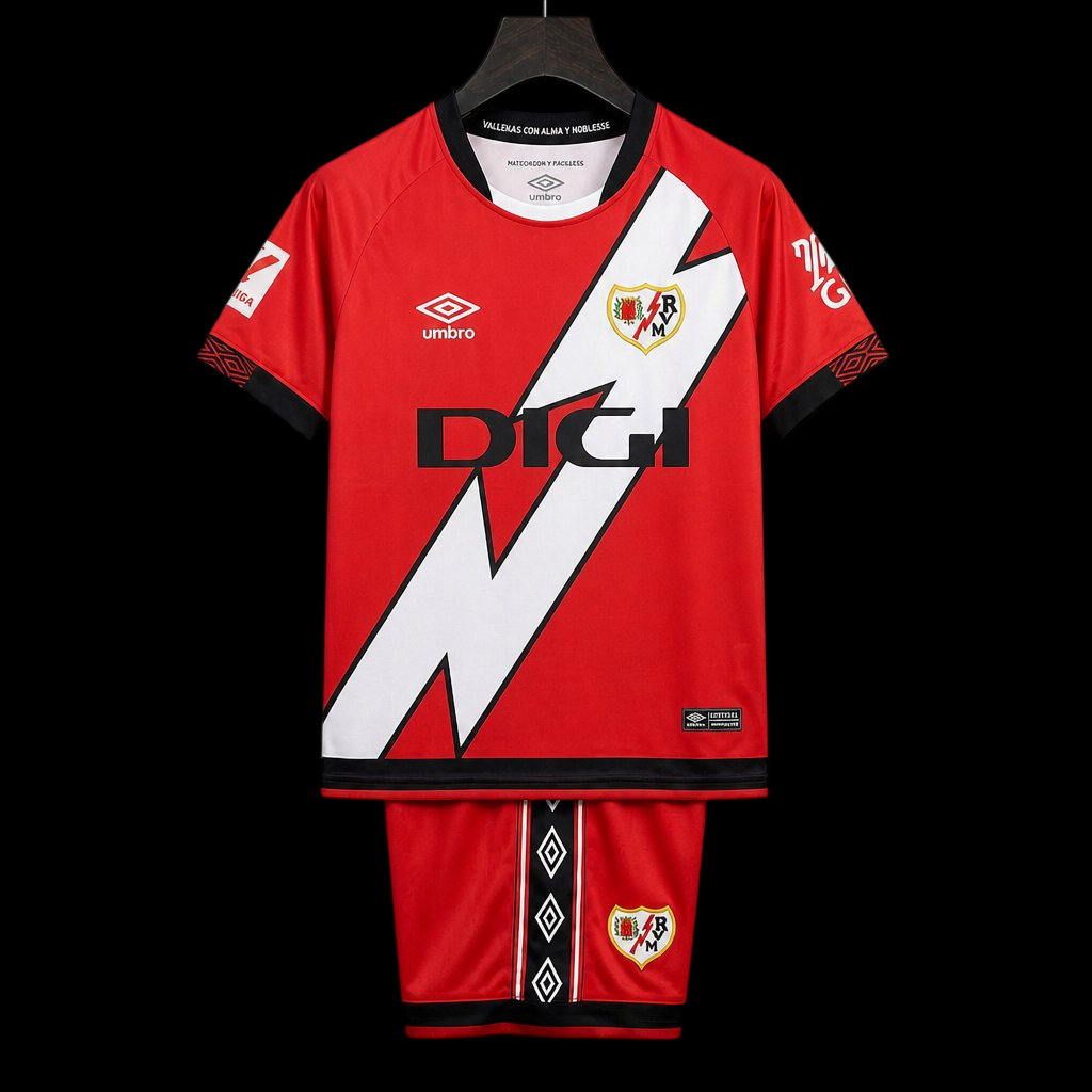 Maillot enfant Rayo Vallecano 26/27 version fan — vue face