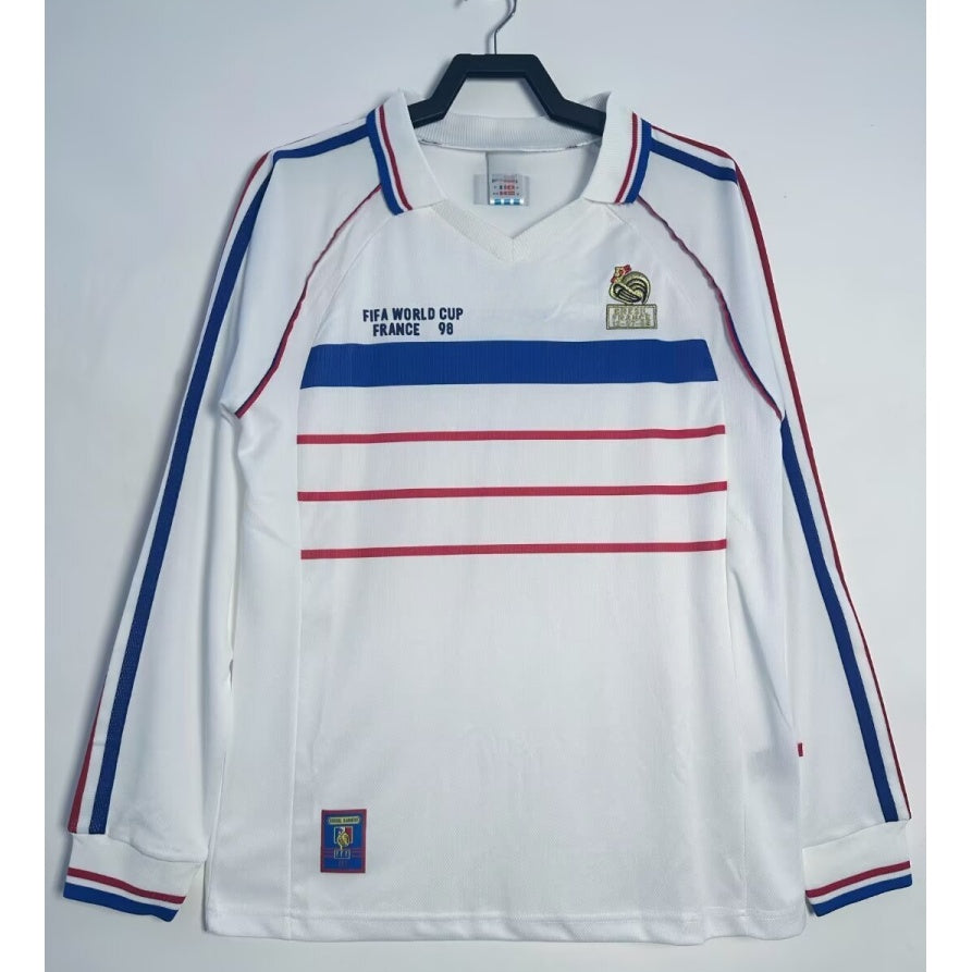 Maillot manches longues Équipe de France 1998 version fan — vue face