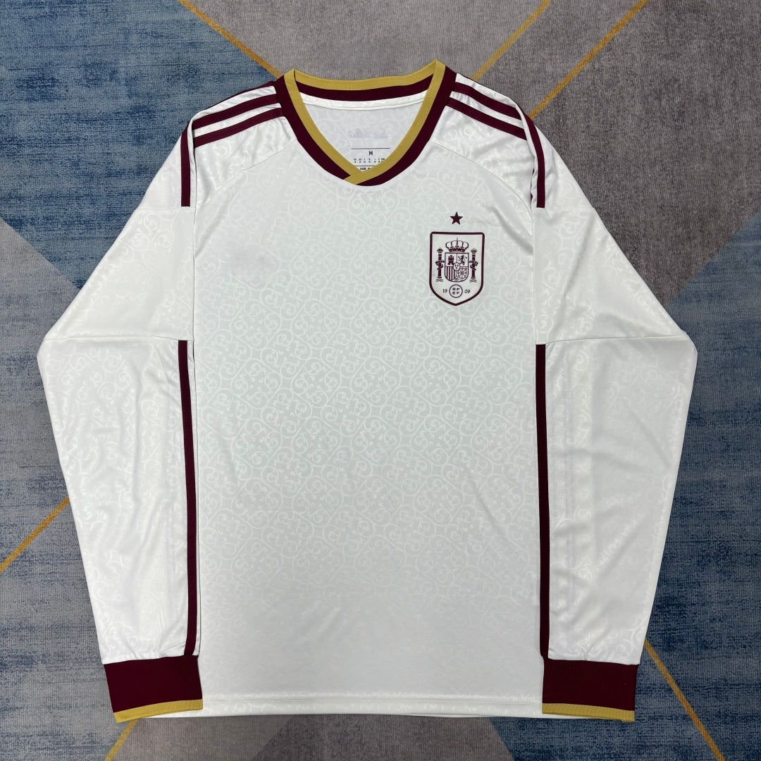 Maillot manches longues Espagne 2026 version fan — vue face