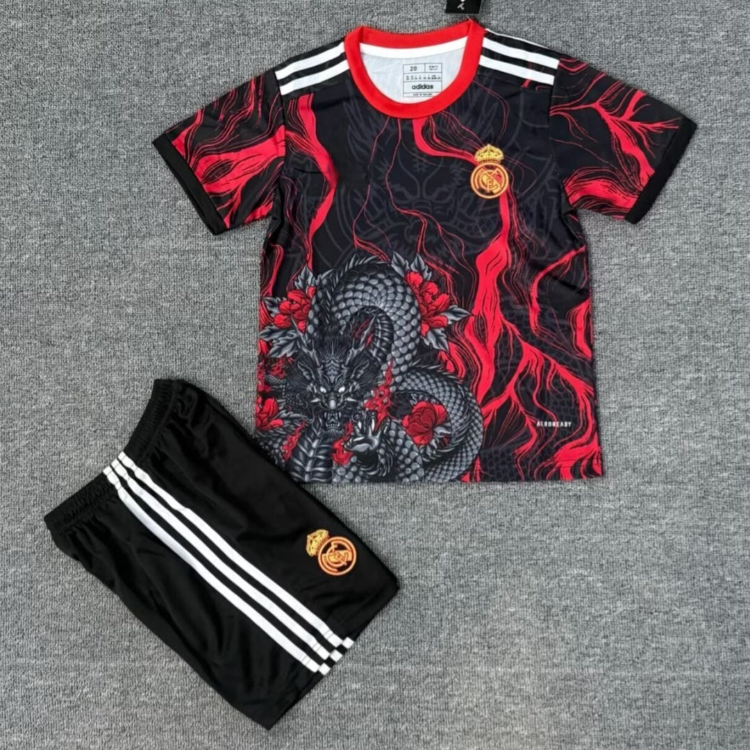 Ensemble enfant Real Madrid 25/26 version fan — vue face