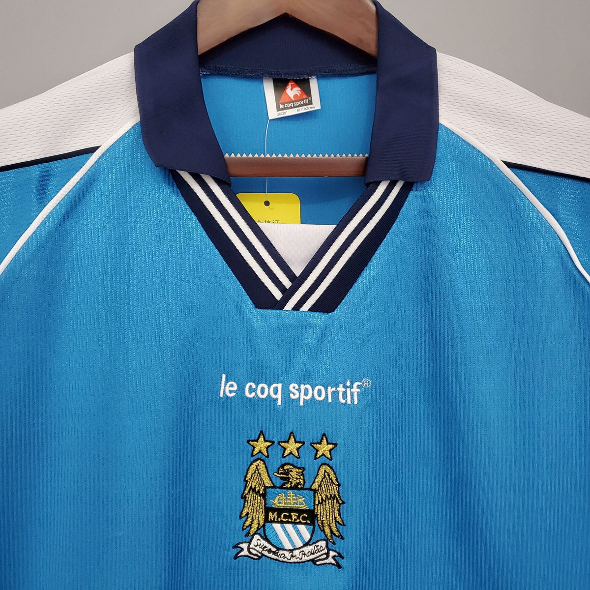 Maillot Manchester City 99/01 version fan — vue detail