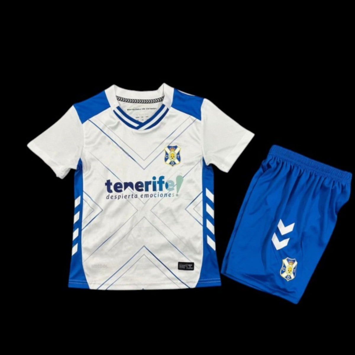 Maillot enfant CD Tenerife 25/26 version fan — vue face