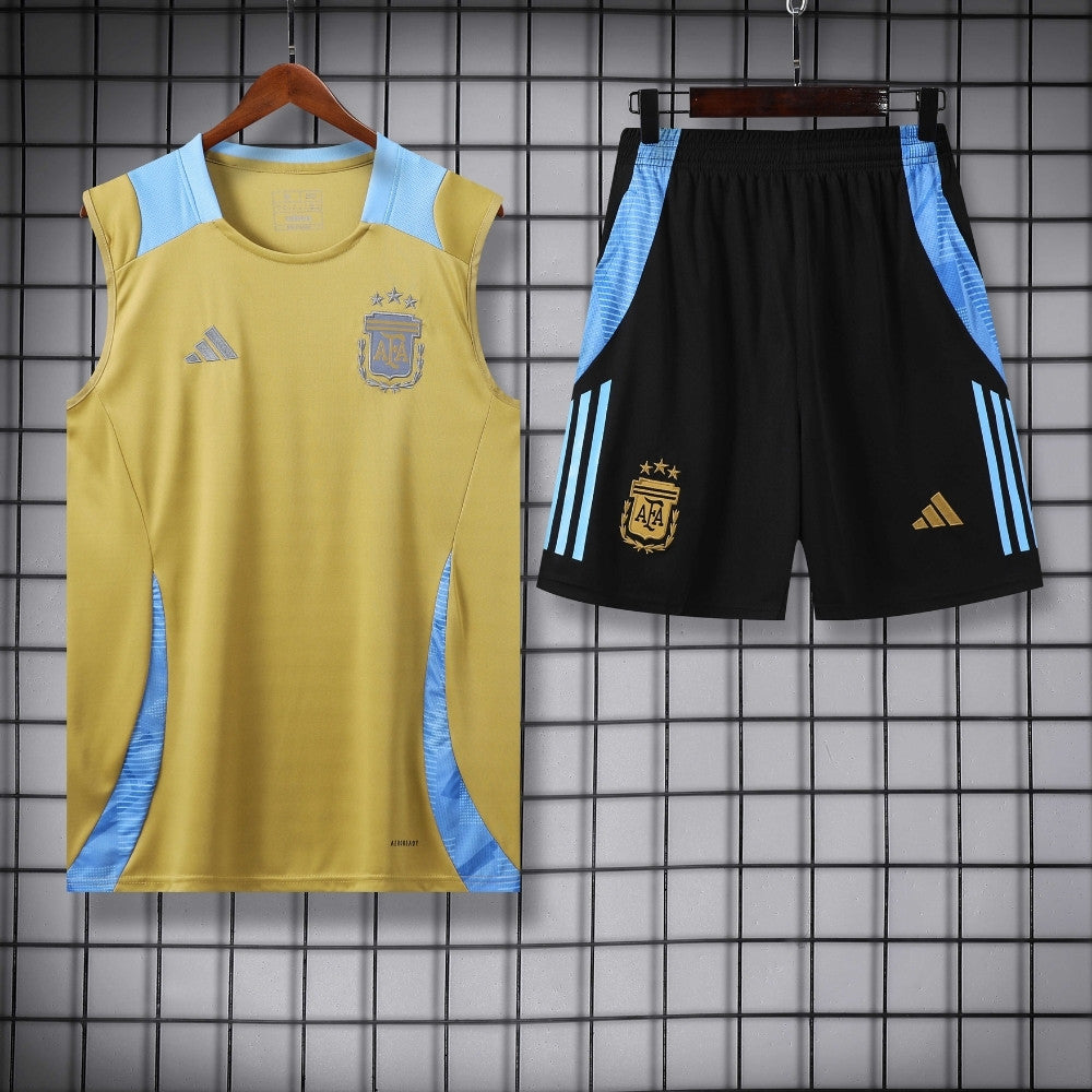 Ensemble Débardeur Argentine Jaune 2024