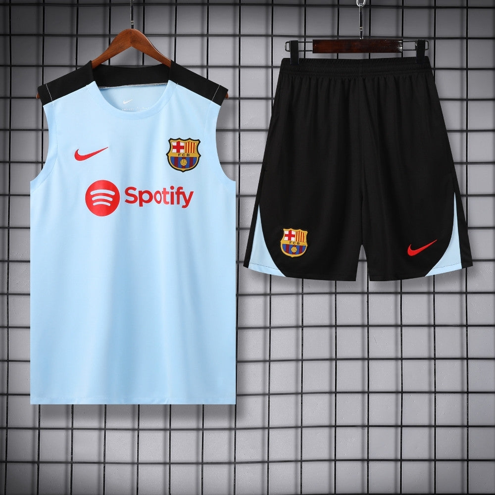 Ensemble Débardeur FC Barcelone Bleu Ciel 24/25