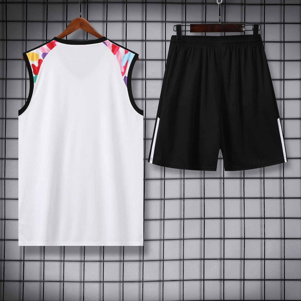 Ensemble Débardeur Manchester United Blanc 24/25