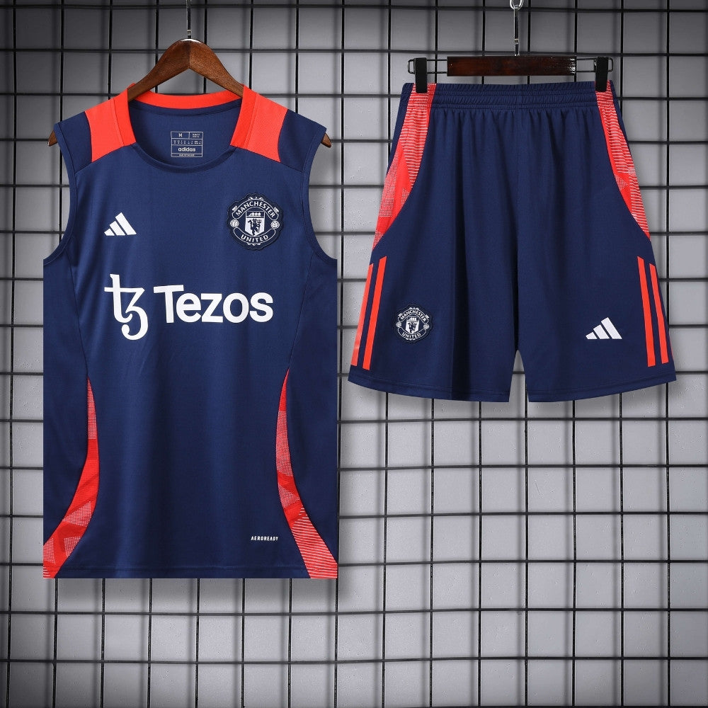 Ensemble Débardeur Manchester United Bleu 24/25
