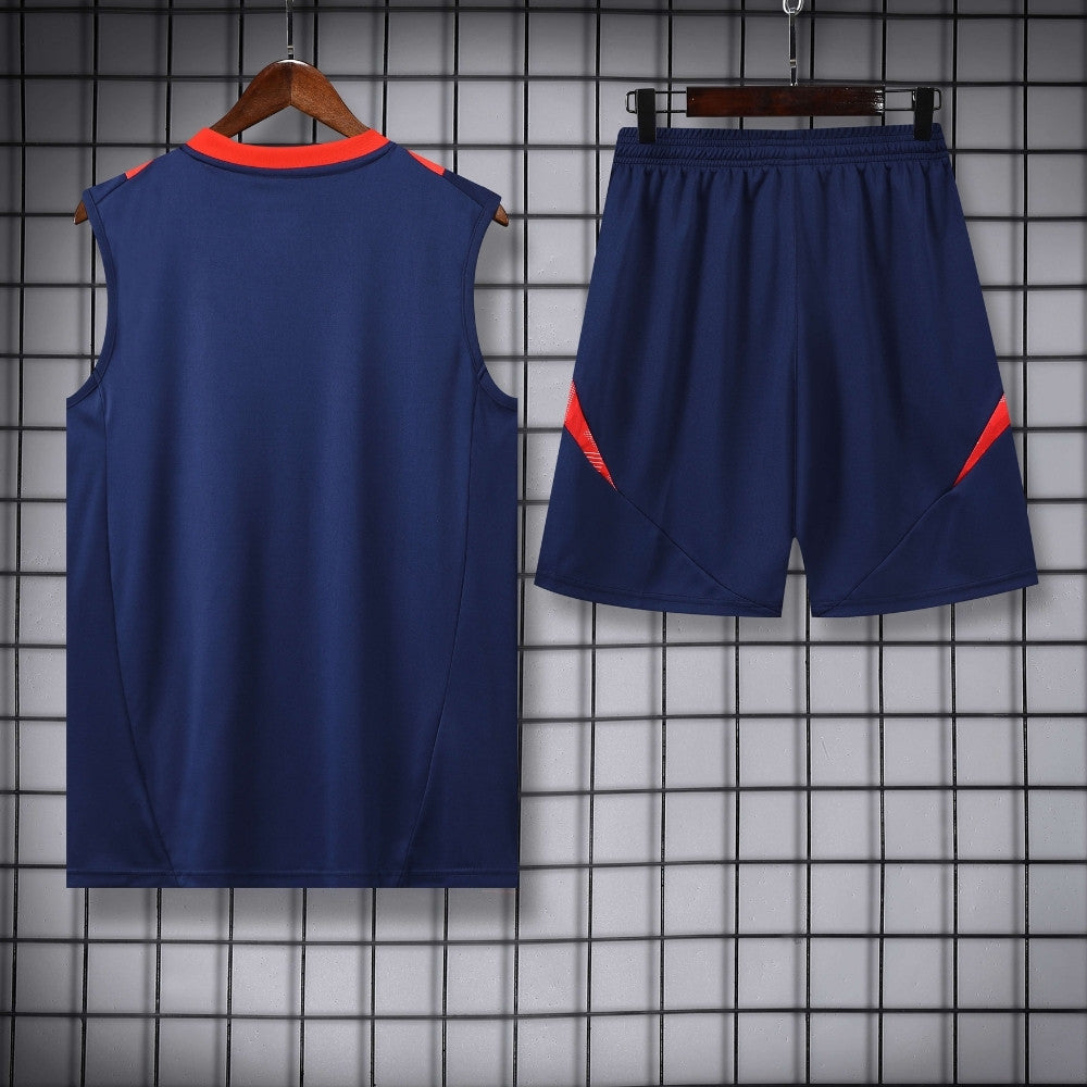 Ensemble Débardeur Manchester United Bleu 24/25
