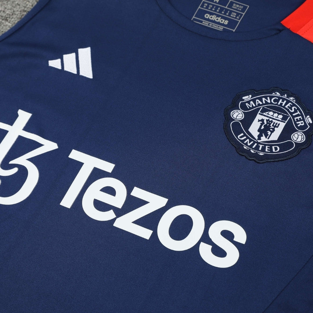 Ensemble Débardeur Manchester United Bleu 24/25