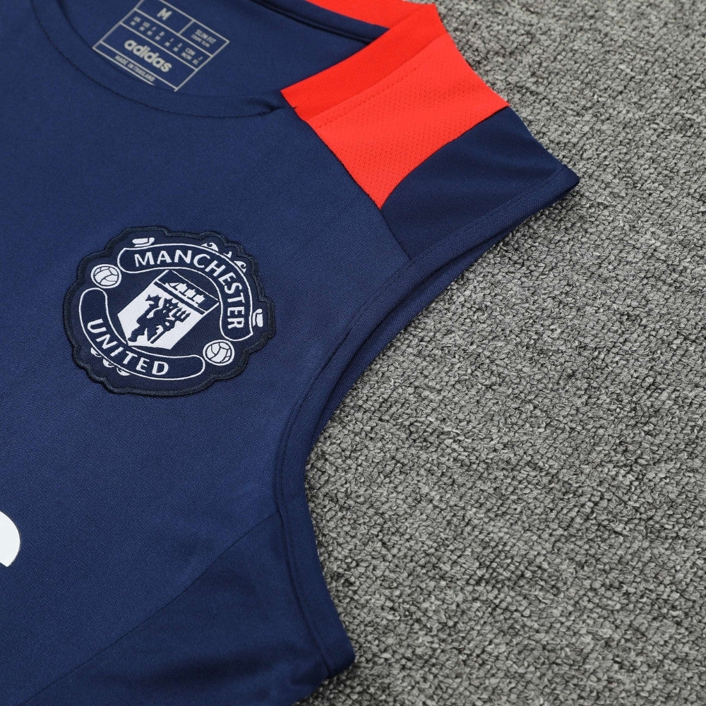 Ensemble Débardeur Manchester United Bleu 24/25