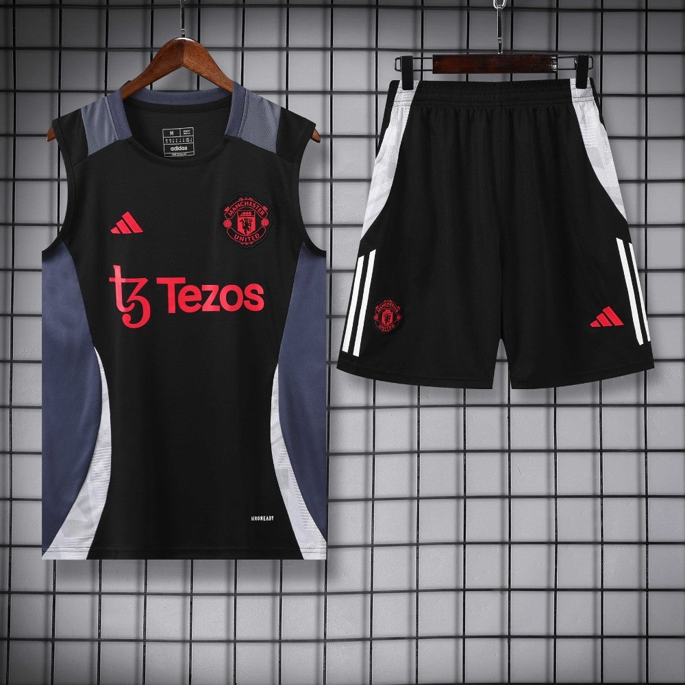 Ensemble Débardeur Manchester United Noir 24/25
