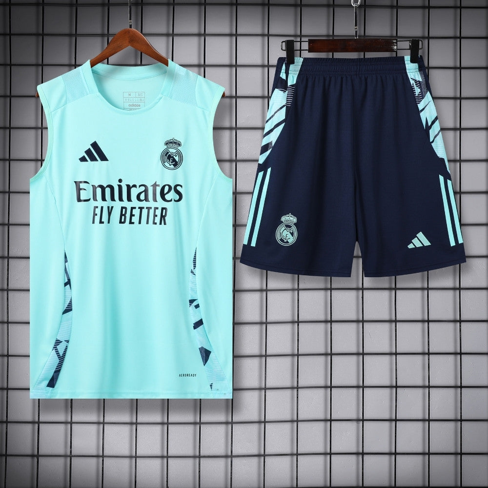Ensemble Débardeur Real Madrid Bleu Fushia 24/25