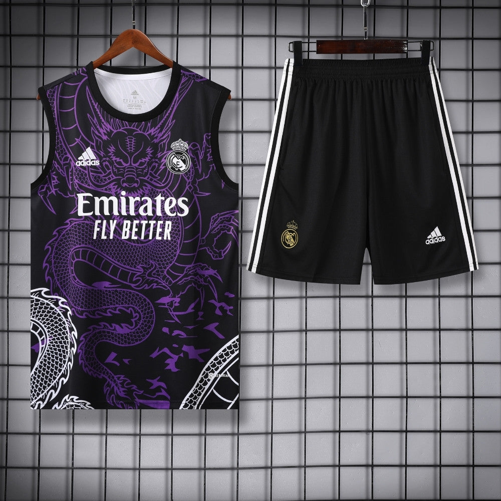 Ensemble Débardeur Real Madrid Concept Dragon Mauve 24/25