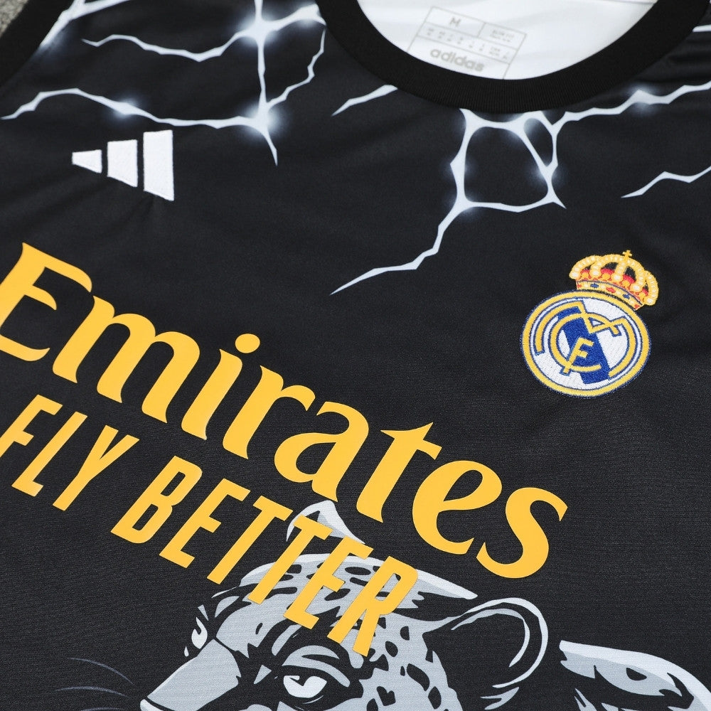Ensemble Débardeur Real Madrid Concept Panthère Noir 24/25