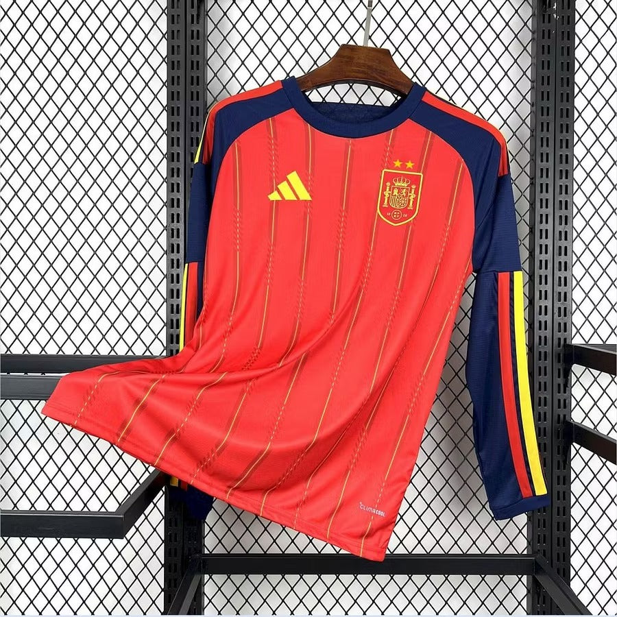 Espagne Domicile Manches Longues 2026 - 2 Étoiles