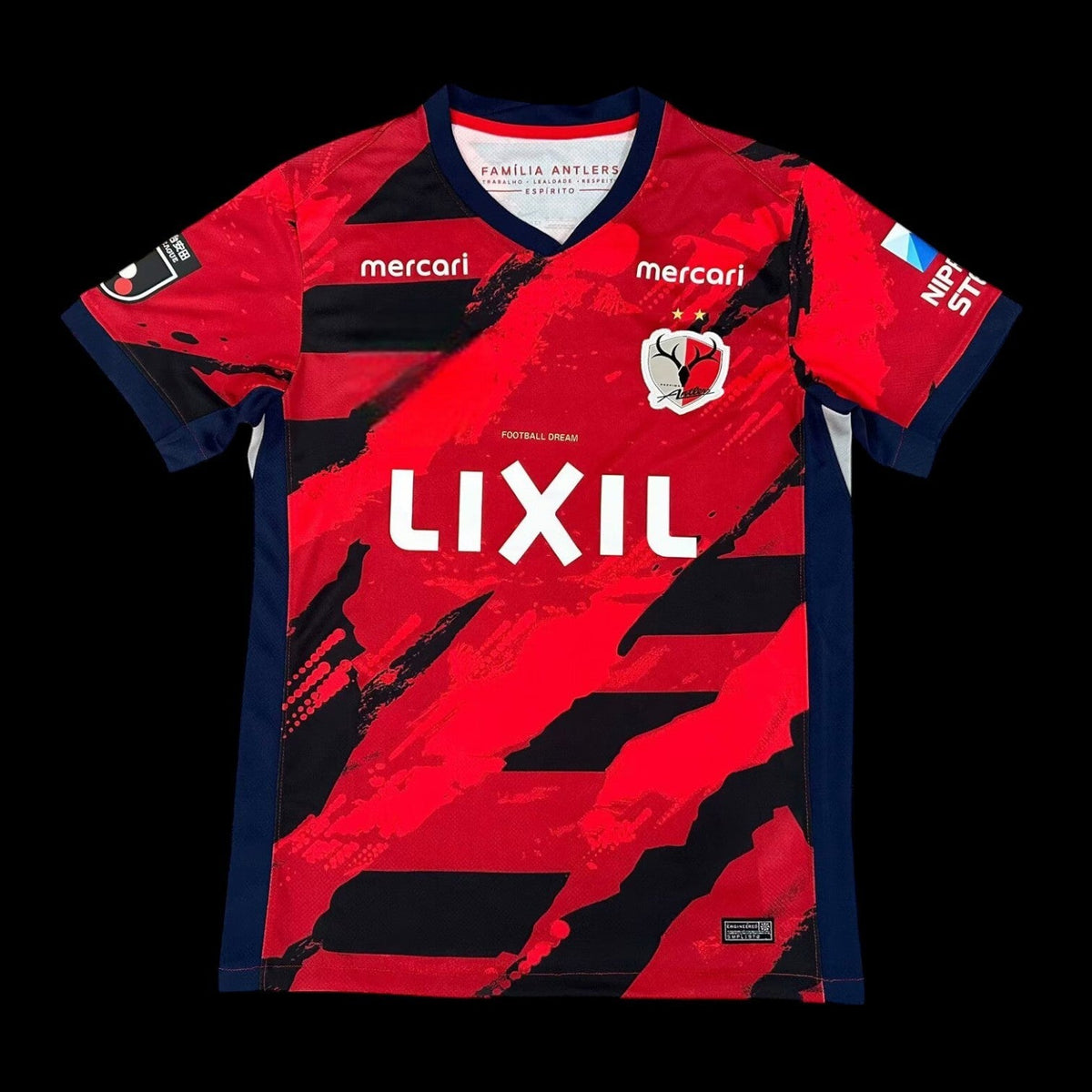 Maillot Kashima Antlers 25/26 version fan — vue face