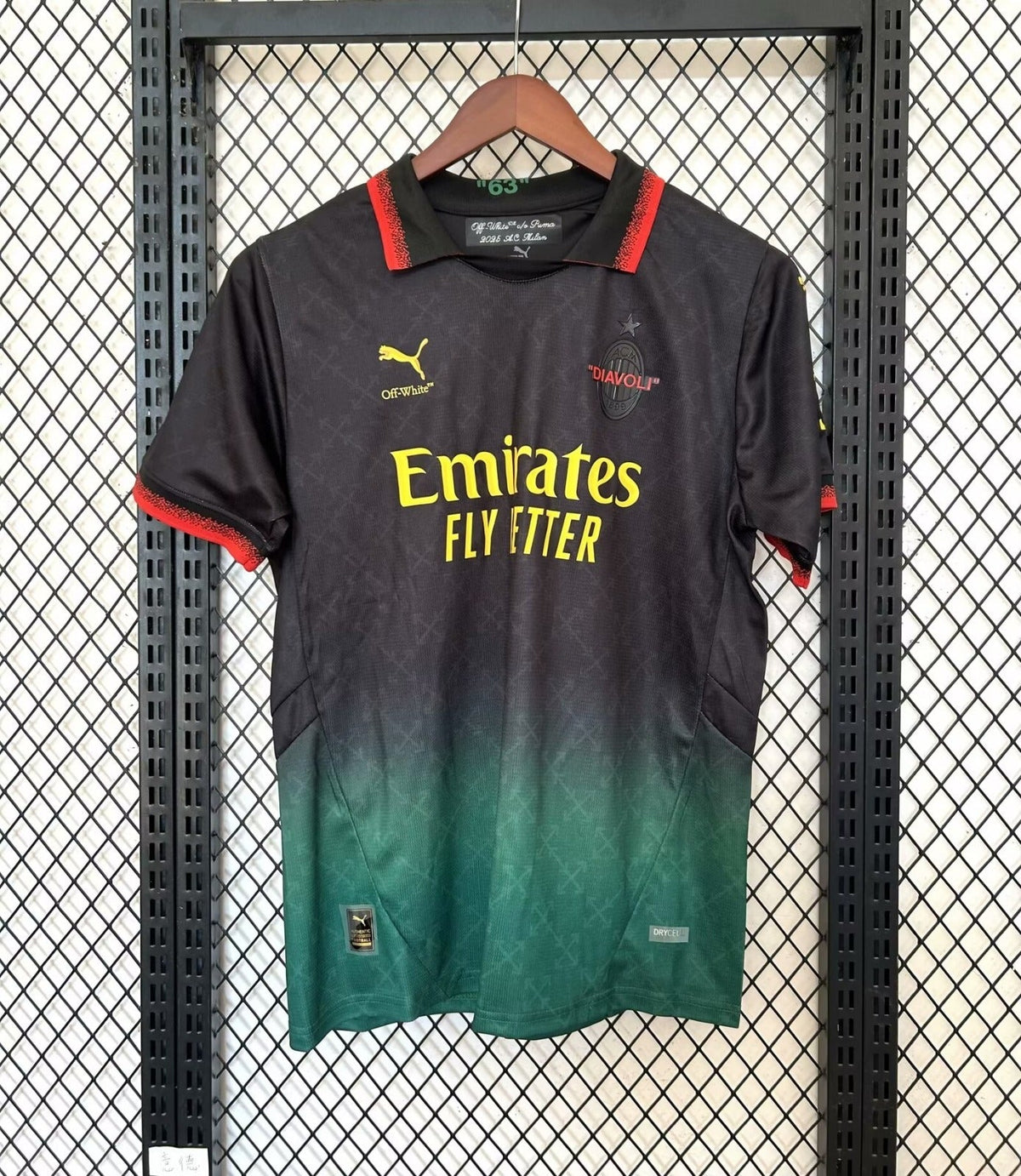 Maillot Milan AC 25/26 version fan — vue dos