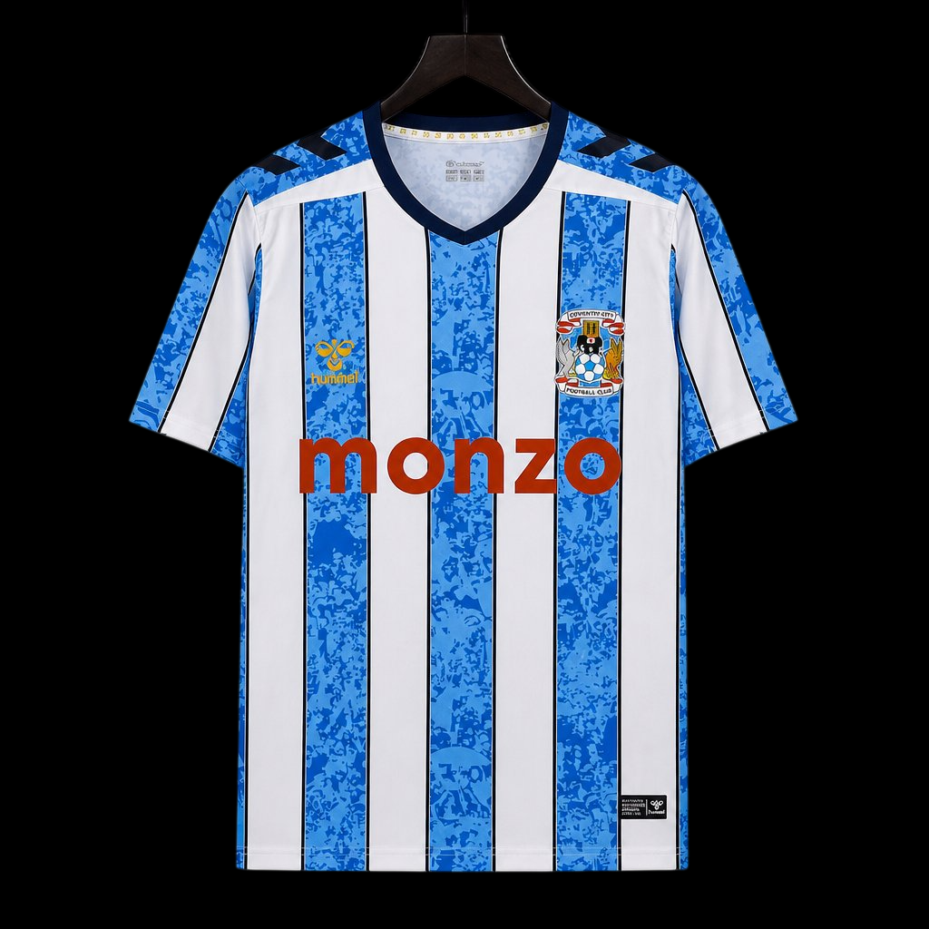 Maillot Coventry City 26/27 version fan — vue face