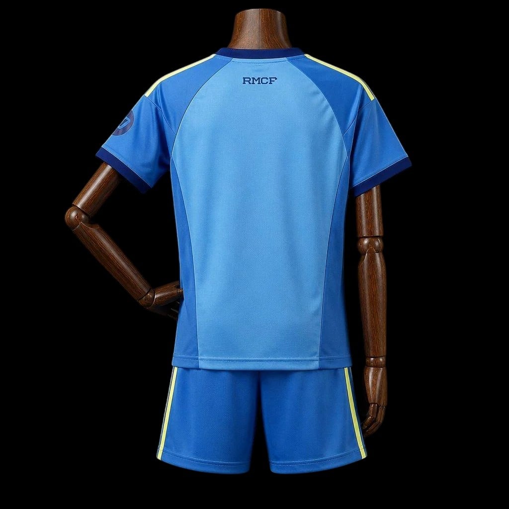 Maillot enfant Real Madrid 26/27 version fan — vue dos