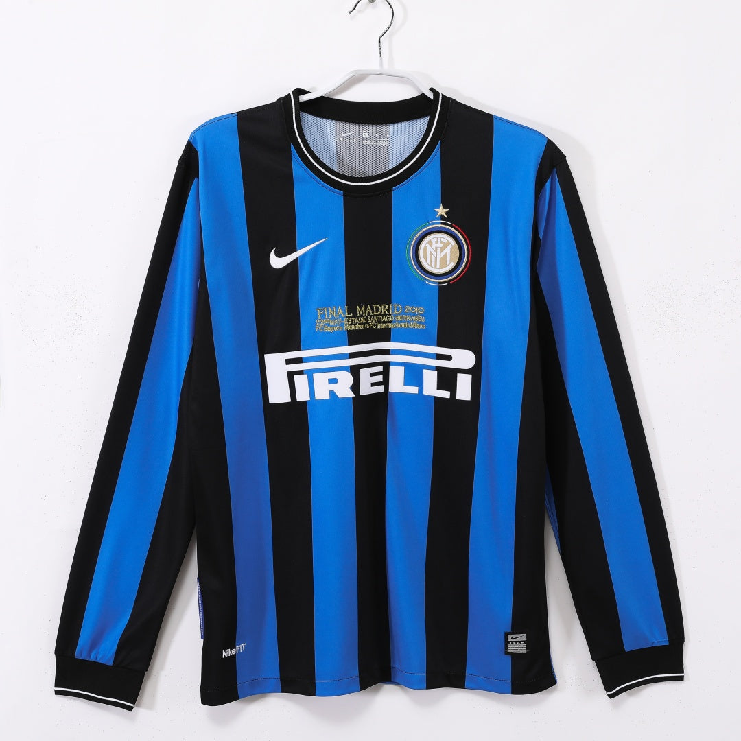 Maillot manches longues Inter Milan 09/10 version fan — vue face