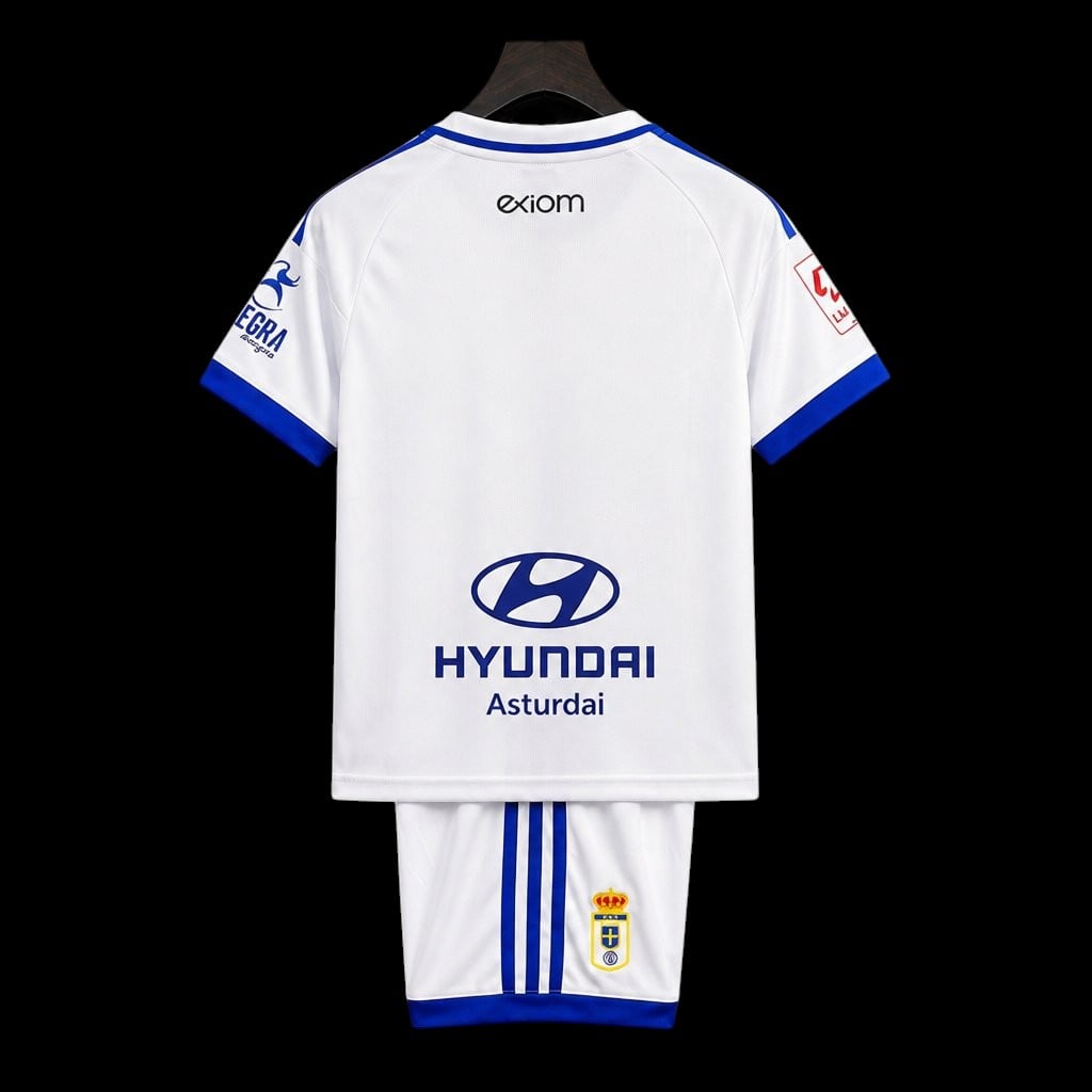 Maillot enfant Real Oviedo 26/27 version fan — vue dos