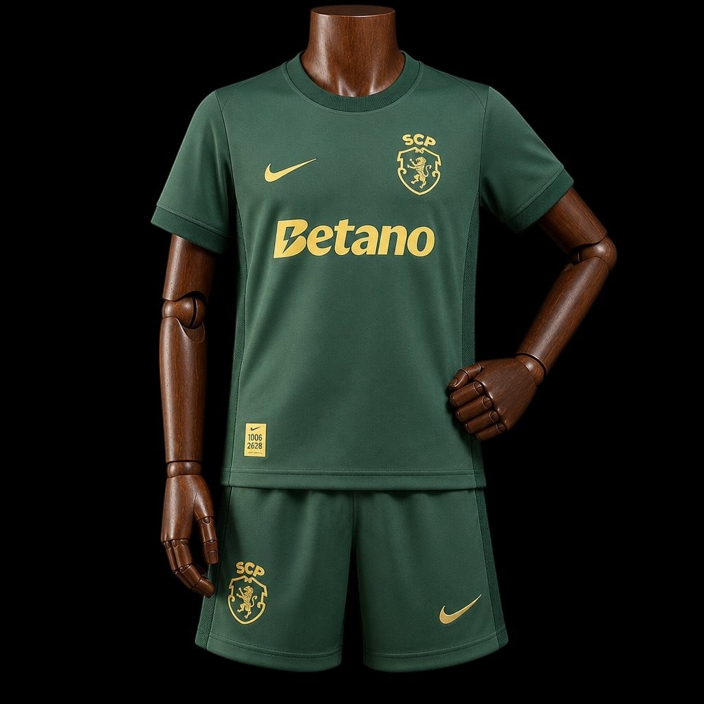 Maillot enfant Sporting Lisbonne 26/27 version fan — vue face