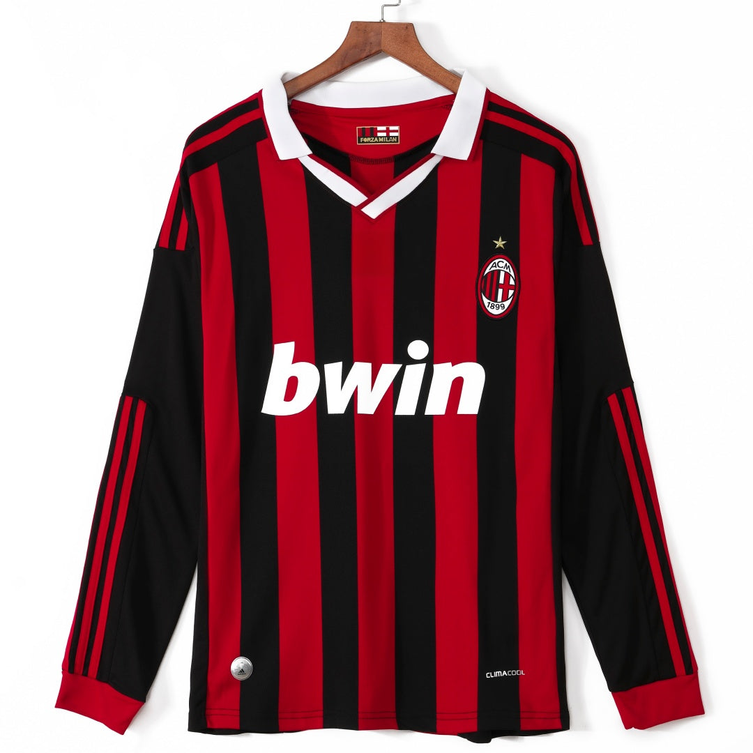 Maillot manches longues Milan AC 09/10 version fan — vue face