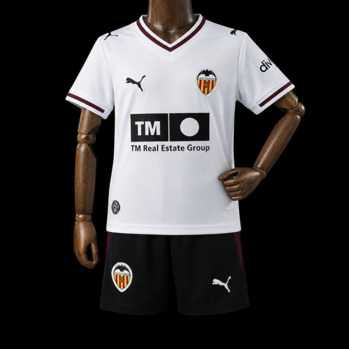 Maillot enfant Valence 26/27 version fan — vue face