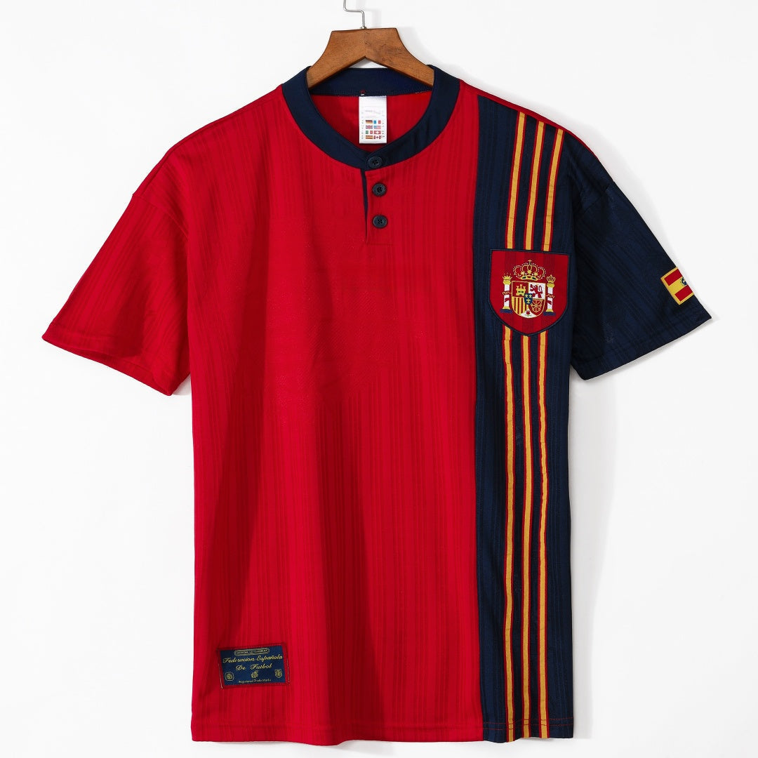Maillot Espagne 1996 version fan — vue face