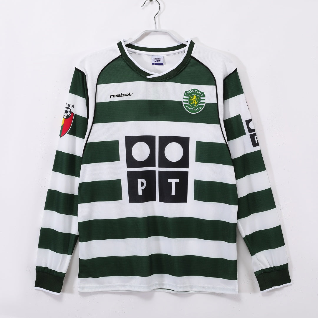 Maillot manches longues Sporting 01/03 version fan — vue face