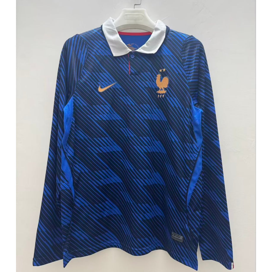 Maillot manches longues Équipe de France 2026 version fan — vue face