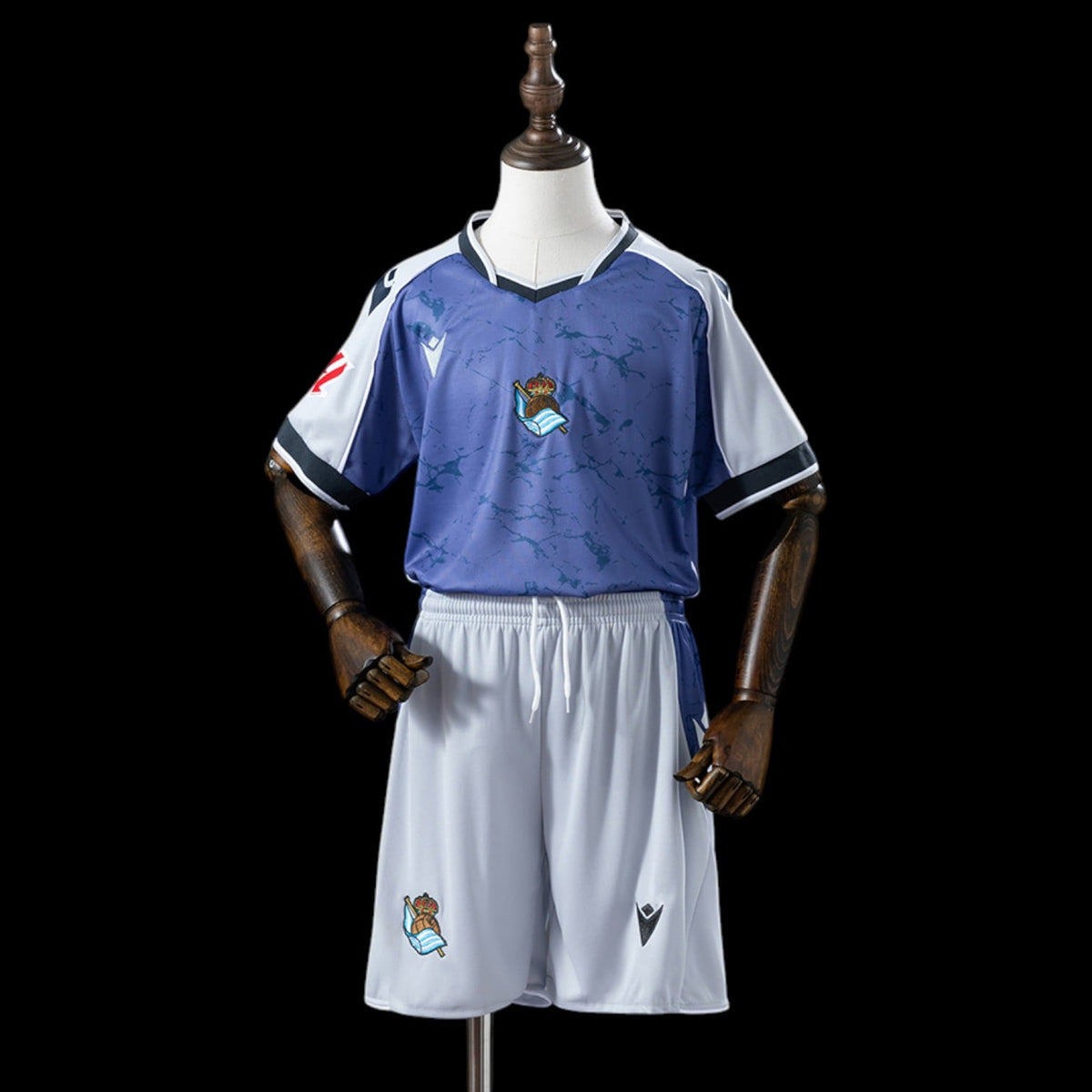 Maillot enfant Real Sociedad 25/26 version fan — vue face