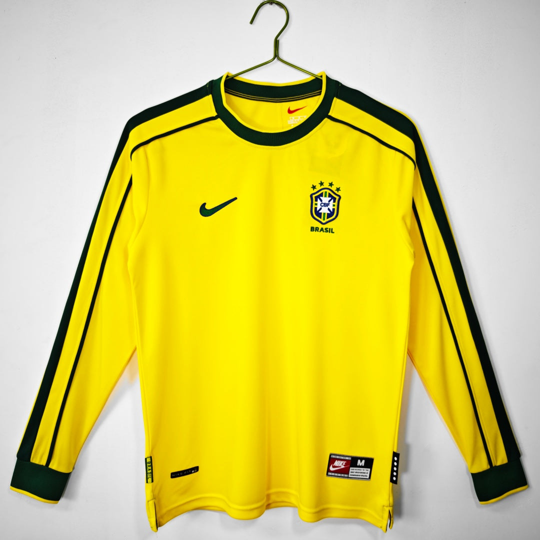 Maillot manches longues Brésil 1998 version fan — vue face