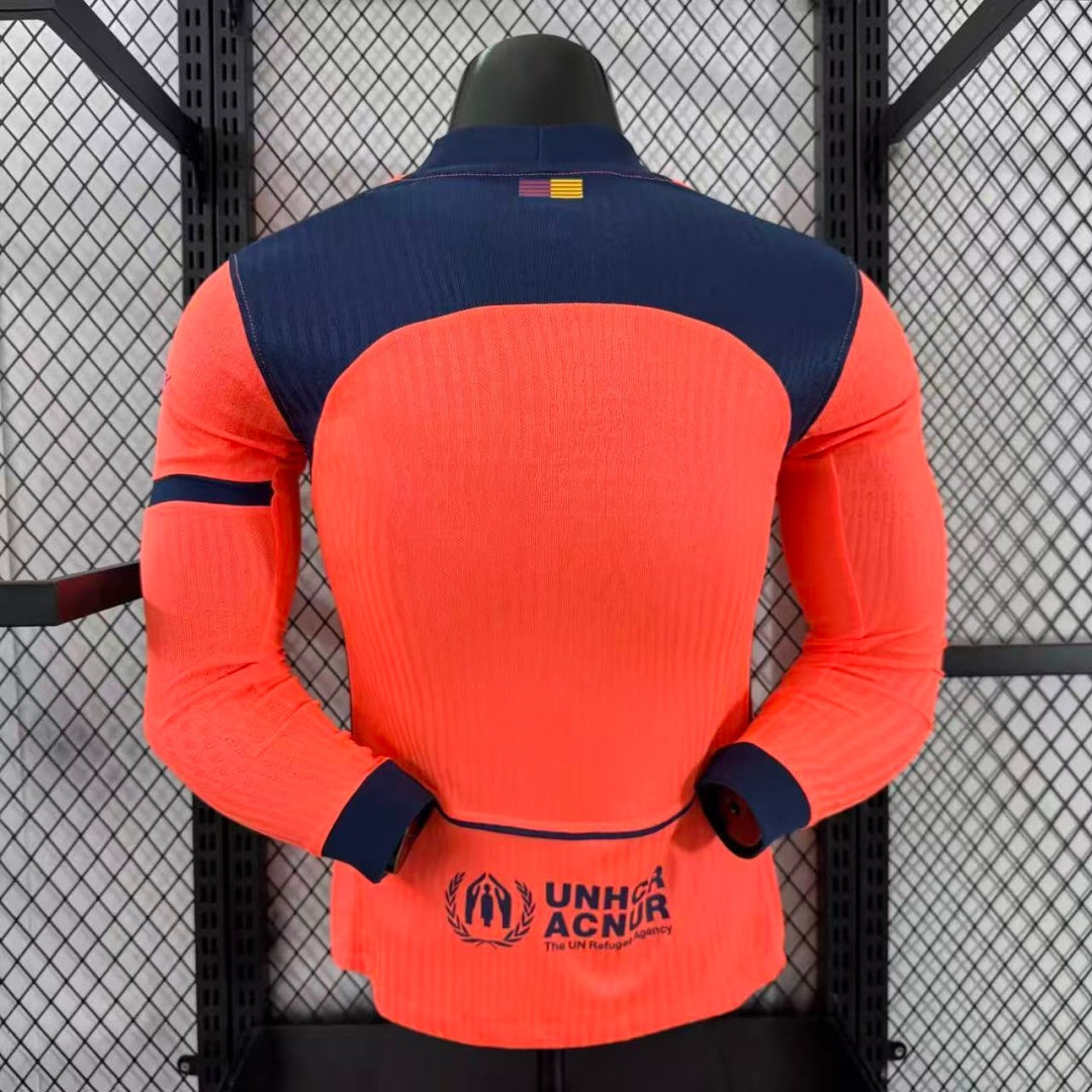 Maillot manches longues FC Barcelone 25/26 version joueur — vue dos