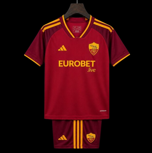Maillot enfant AS Roma 26/27 version fan — vue face