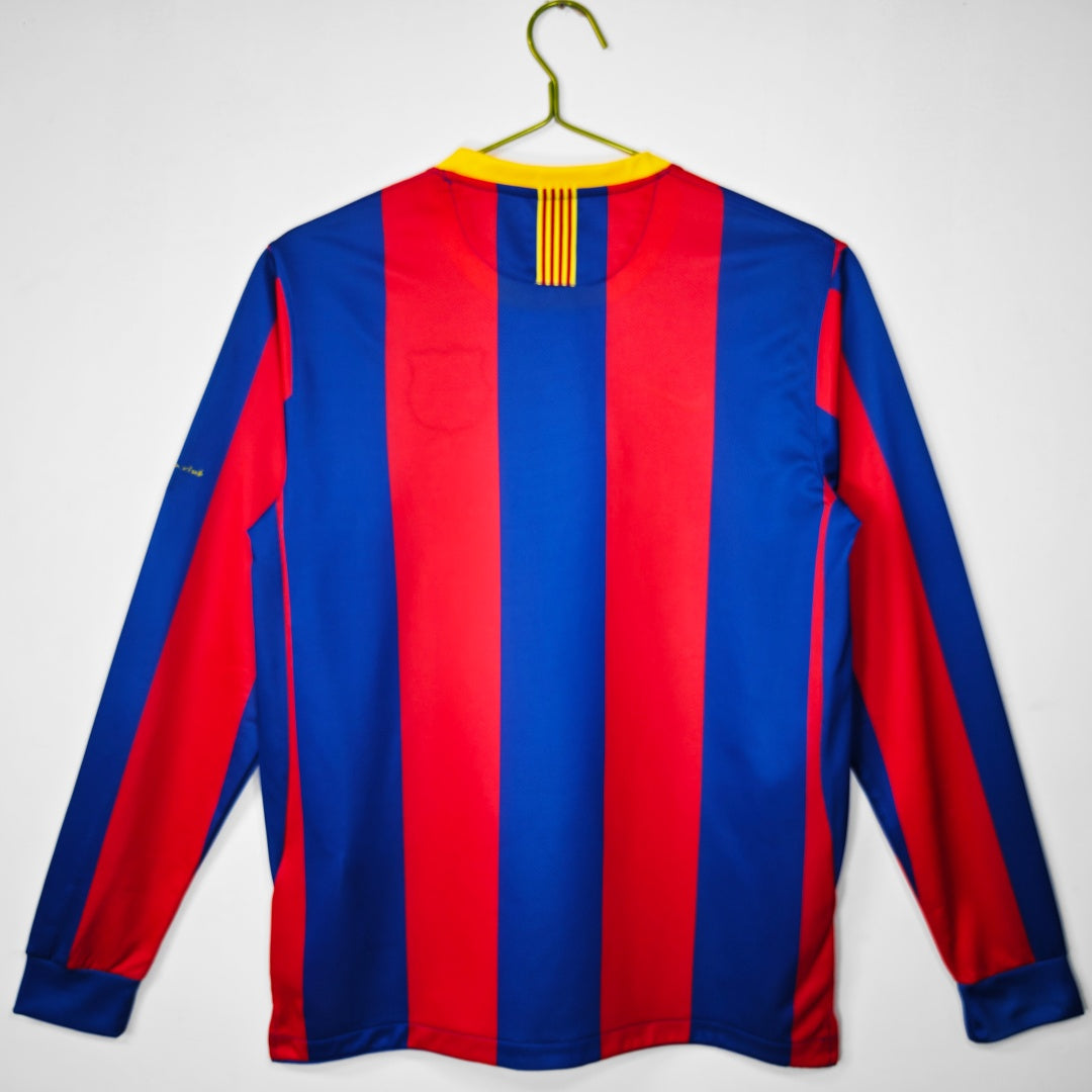 Maillot manches longues FC Barcelone 10/11 version fan — vue dos