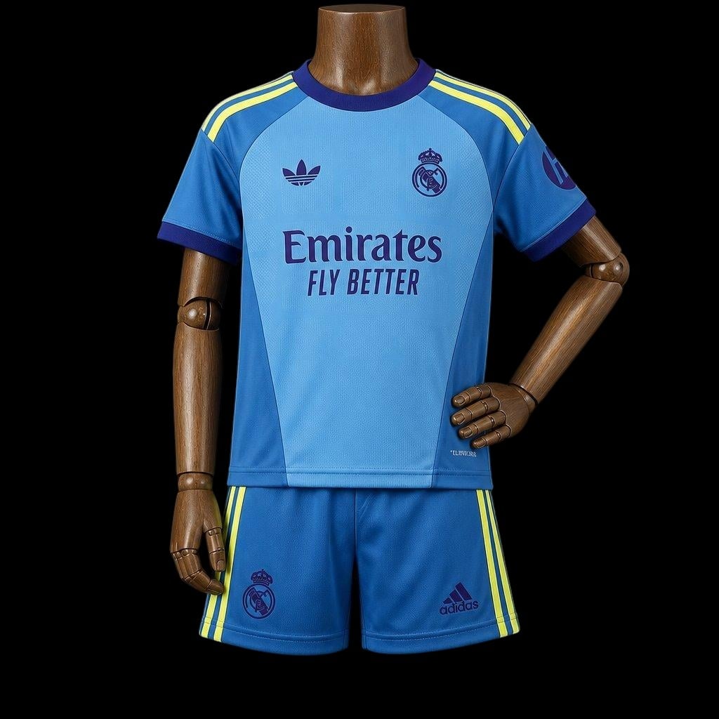 Maillot enfant Real Madrid 26/27 version fan — vue face