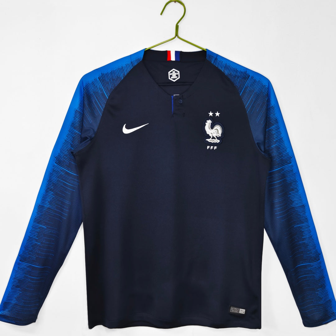 Maillot manches longues Équipe de France 2018 version fan — vue face