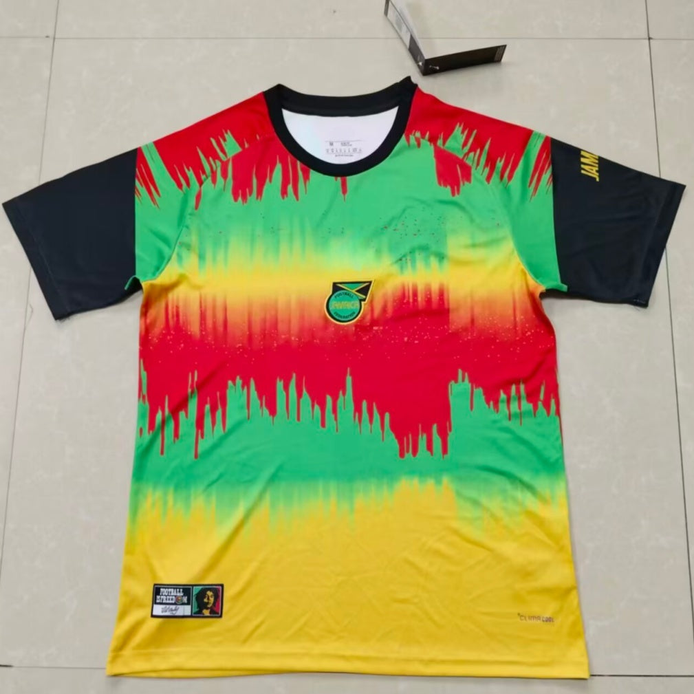 Maillot Jamaïque 2026 version fan — vue detail