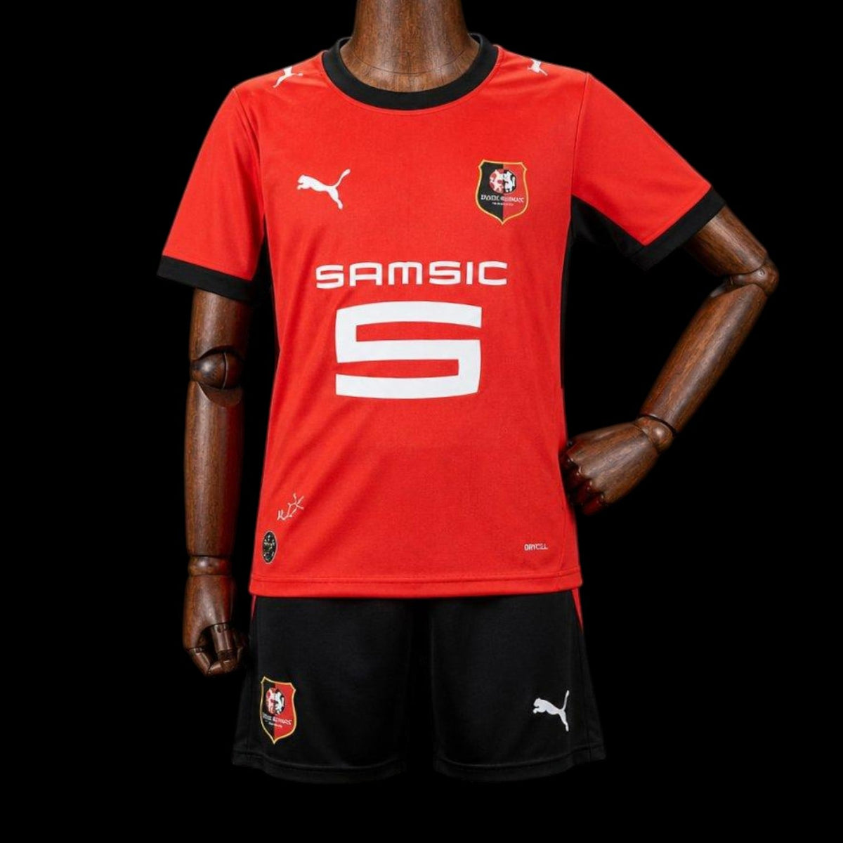 Maillot enfant Rennes 26/27 version fan — vue face